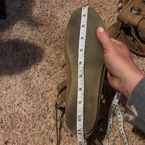 Leather Moccasins. With silver conchos - Picture 6 of 6